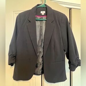 Worthington blazer with cropped sleeves